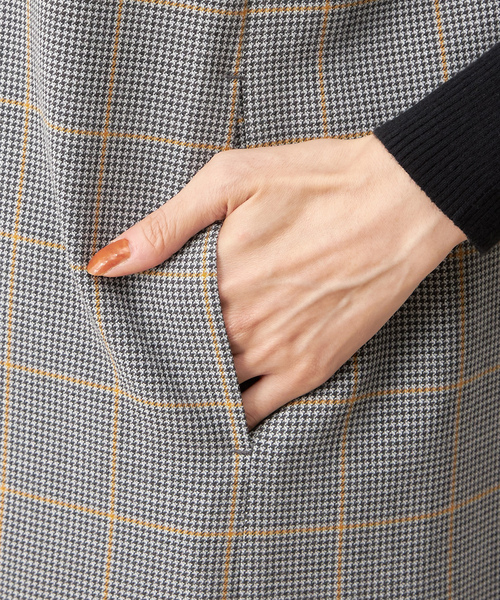 「Petit Honfleur」 サロペットスカート 11号 チャコールグレー レディース_画像9