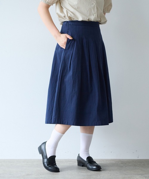 bulle de savon（ビュルデサボン） スカート 高密度ツイル サンド