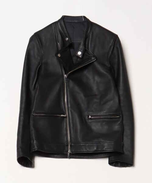 STUDIOUS（ステュディオス） レザーブルゾン 2 ブラック メンズ