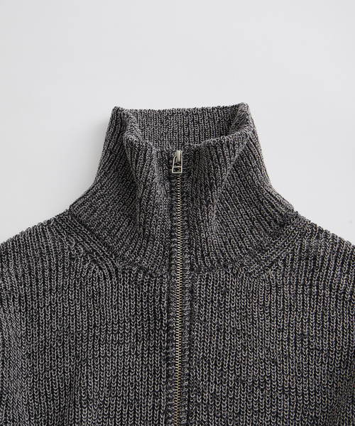 「ADAM ET ROPE'」 長袖ニット M ラベンダー メンズ_画像2