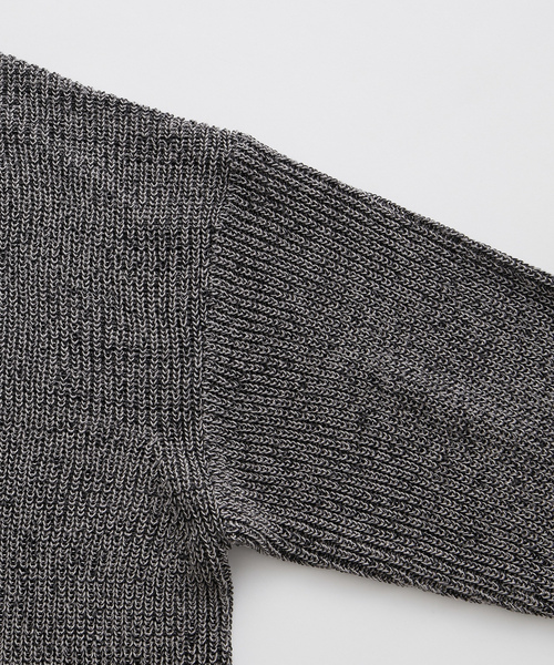 「ADAM ET ROPE'」 長袖ニット M ラベンダー メンズ_画像3