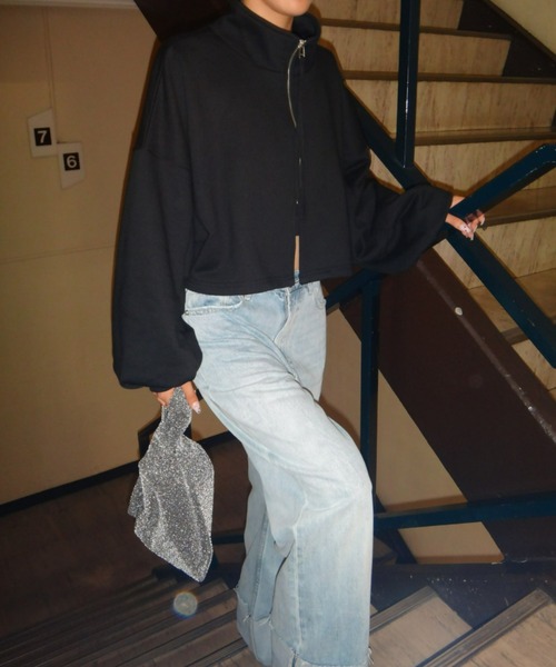 「AIC.」 ブルゾン FREE ブラック レディース_画像2