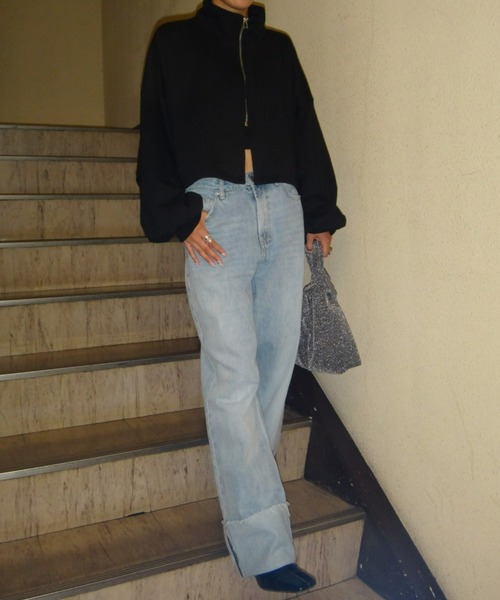 「AIC.」 ブルゾン FREE ブラック レディース_画像3