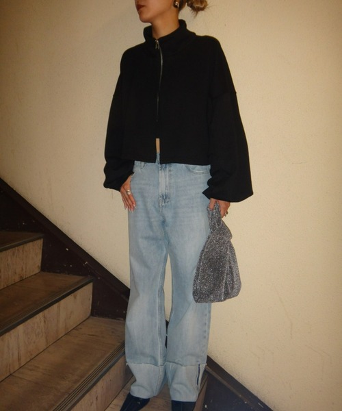 「AIC.」 ブルゾン FREE ブラック レディース_画像4