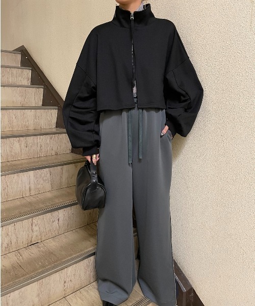 「AIC.」 ブルゾン FREE ブラック レディース_画像6