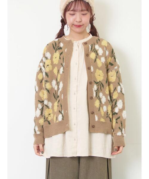 ノベルティ付き☆ Gypsohila ブロッサムカーディガン お花 ニット TSUHARU by Samansa Mos2（ツハルバイサマンサモスモス）の「かぎ針