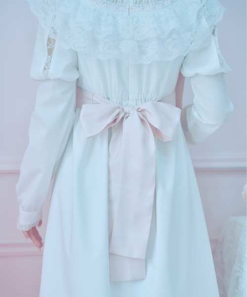 Fiorforte ワンピース lace ribbon vintage dress : ZOZOTOWN Yahoo!店