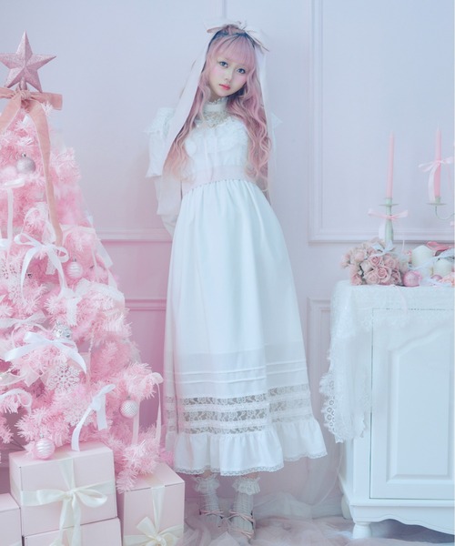 Fiorforte ワンピース lace ribbon vintage dress : ZOZOTOWN Yahoo!店