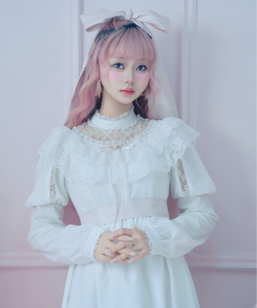 Fiorforte ワンピース lace ribbon vintage dress : ZOZOTOWN Yahoo!店