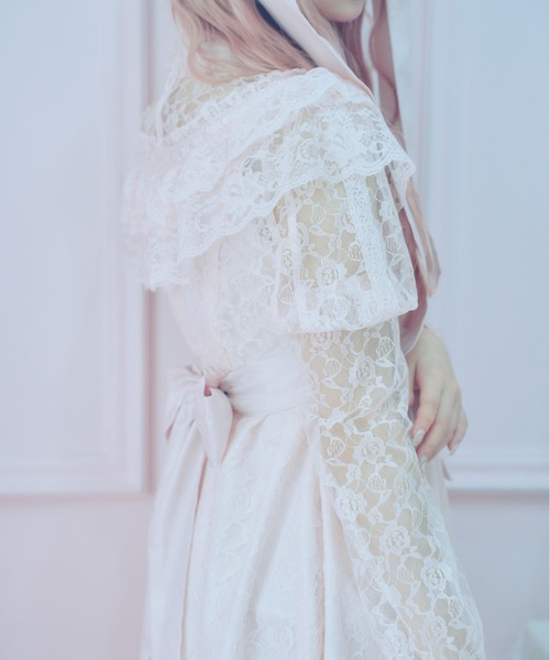Fiorforte ワンピース lace ribbon vintage dress : ZOZOTOWN Yahoo!店