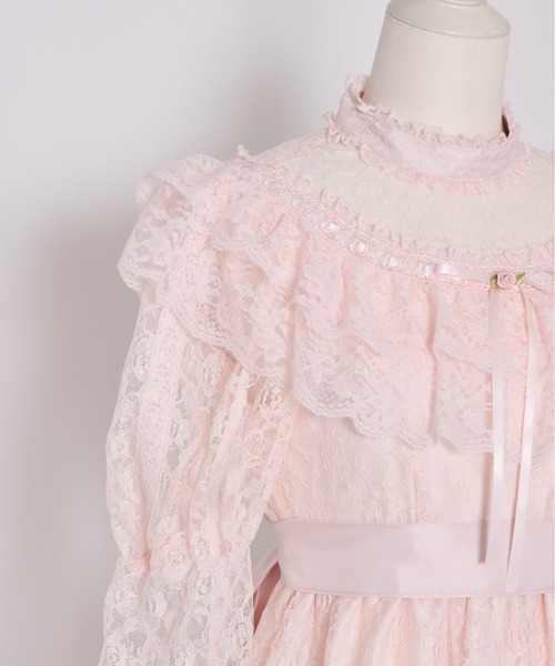 Fiorforte ワンピース lace ribbon vintage dress : ZOZOTOWN Yahoo!店