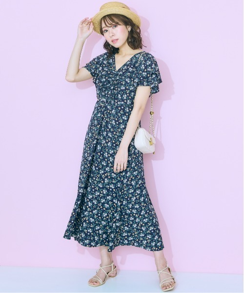 「marun」 半袖ワンピース 5L ピンク レディース_画像7
