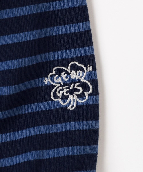 「GEORGE'S」 長袖Tシャツ LARGE ネイビー メンズ_画像6