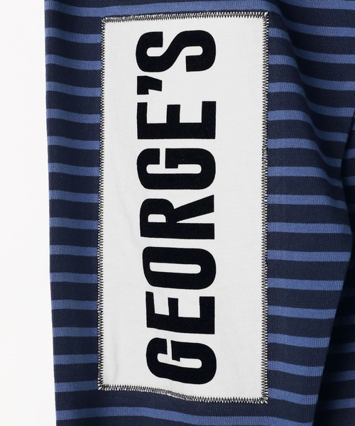 「GEORGE'S」 長袖Tシャツ LARGE ネイビー メンズ_画像9