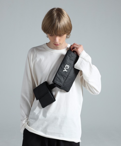 Y-3 ブラックウエストバッグ 収納袋付き Y-3 ワイスリー ボディバッグ FANNY PACK ウエストバッグ ブラック