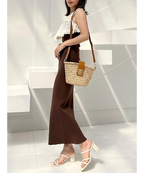 SNIDEL（スナイデル） ニットワンピース FREE グレー レディース