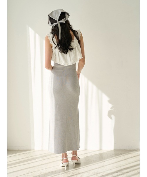 SNIDEL（スナイデル） ニットワンピース FREE グレー レディース