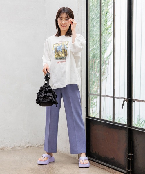 谷口　送料分として niko and…（ニコアンド） イージーパンツ MEDIUM ピンク レディース