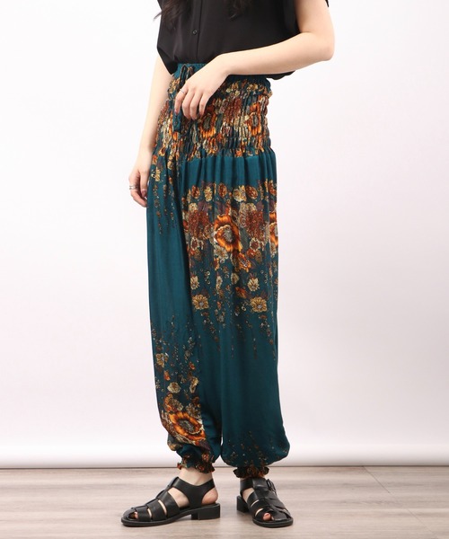 「FUNALIVE」 サルエルパンツ F ネイビー メンズ_画像5