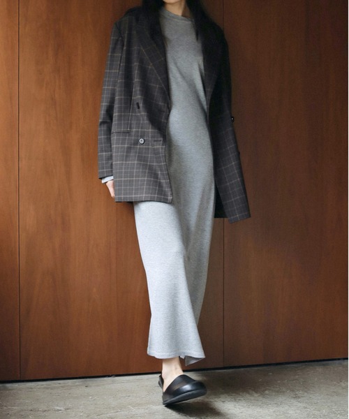 「anuke」 長袖ワンピース 38inch ブラック レディース_画像2