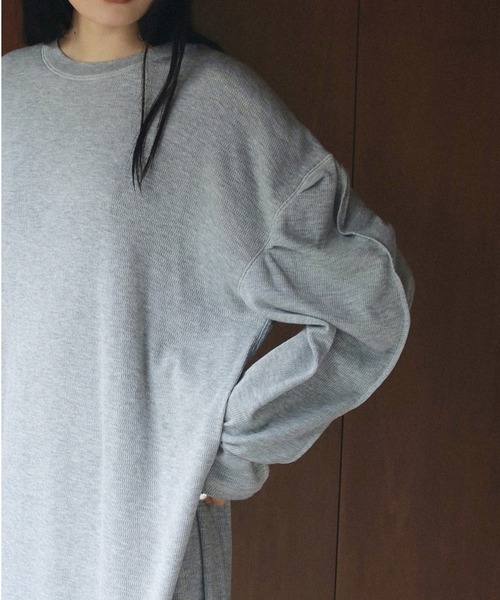 「anuke」 長袖ワンピース 38inch ブラック レディース_画像4