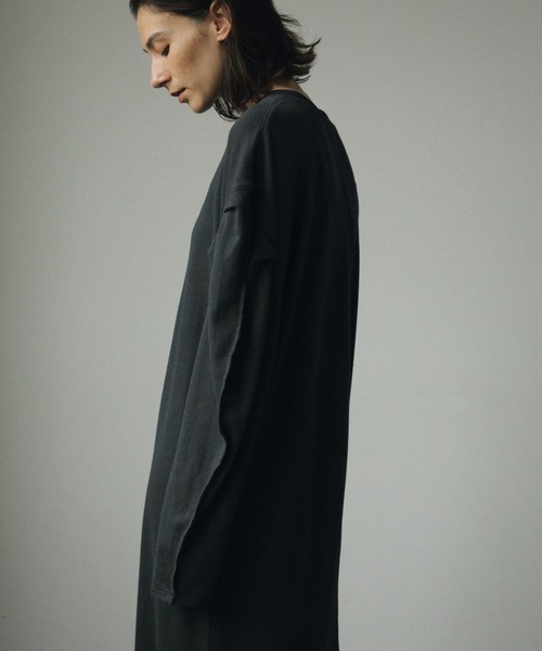 「anuke」 長袖ワンピース 38inch ブラック レディース_画像8