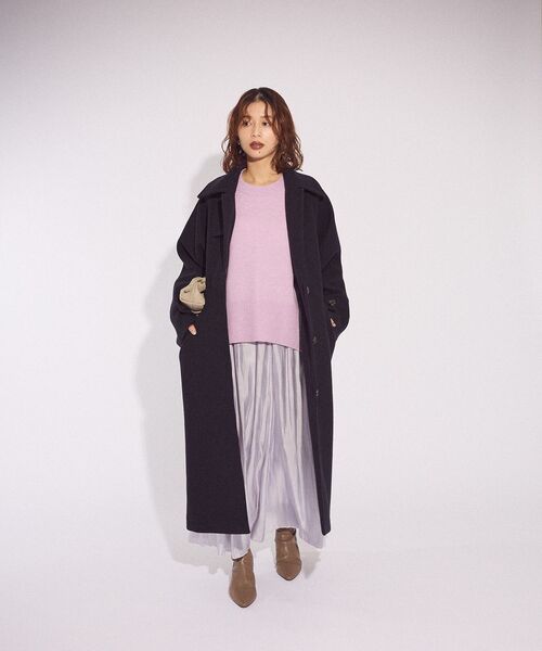 「Green Parks」 「chocol raffine robe」長袖ニット FREE ボルドー レディース_画像2