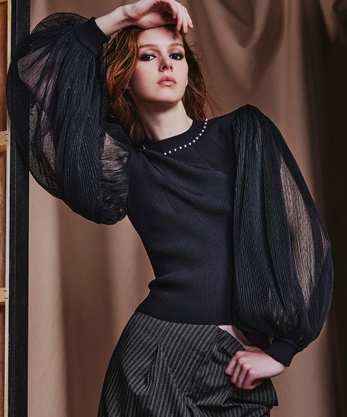 「Sov.」 長袖ニット 38 ホワイト レディース_画像2