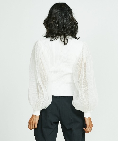 「Sov.」 長袖ニット 38 ホワイト レディース_画像4