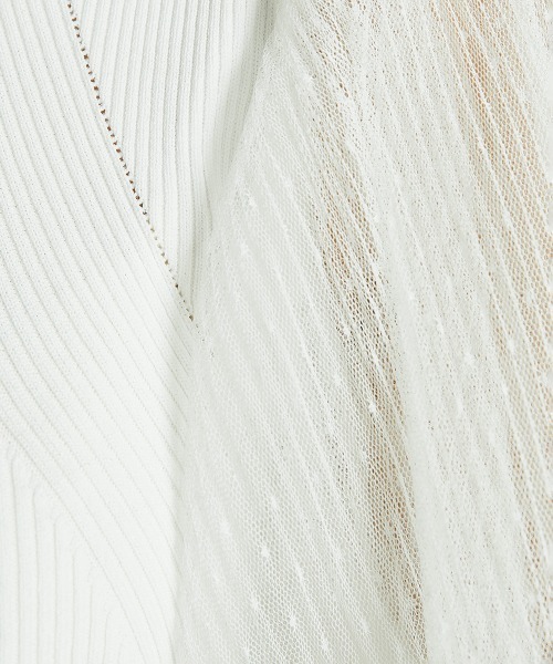 「Sov.」 長袖ニット 38 ホワイト レディース_画像8