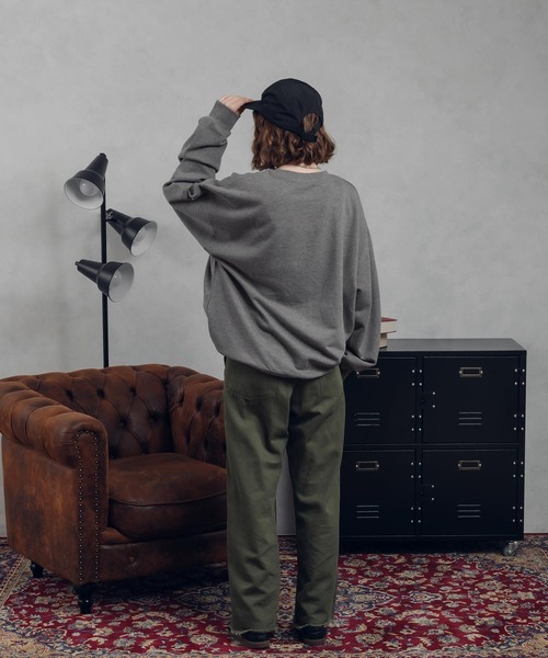 「MUHET」 スウェットカットソー X-LARGE 杢グレー レディース_画像9