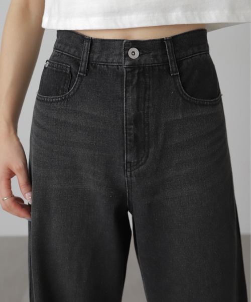 「FREE'S MART」 デニムパンツ LARGE ブラック系その他 レディース_画像3