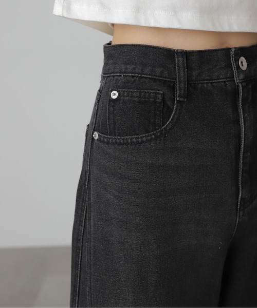 「FREE'S MART」 デニムパンツ LARGE ブラック系その他 レディース_画像5