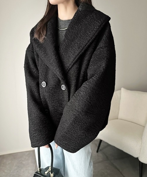 「classicalelf」 ピーコート LARGE グレー レディース_画像7