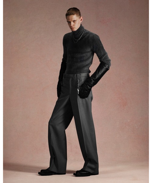 「JOHN LAWRENCE SULLIVAN」 長袖ニット MEDIUM ブラック メンズ