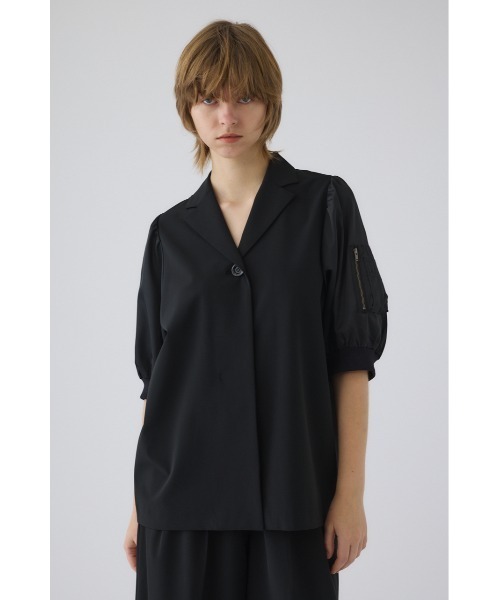 RIM.ARK uvカット ブラウス シャツ 入学式 入園式 卒業式 MA-1 sleeve