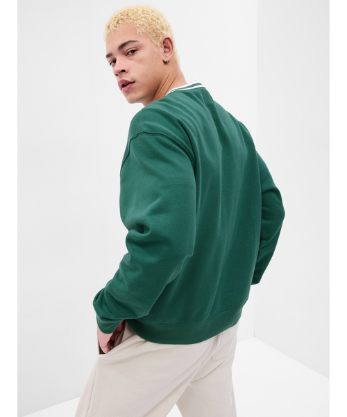 GAP（ギャップ） スウェットカットソー X-SMALL グリーン メンズ