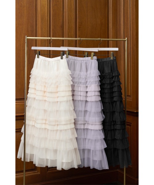 Her lip to スカート Loved one Tulle Skirt : ZOZOTOWN Yahoo!店