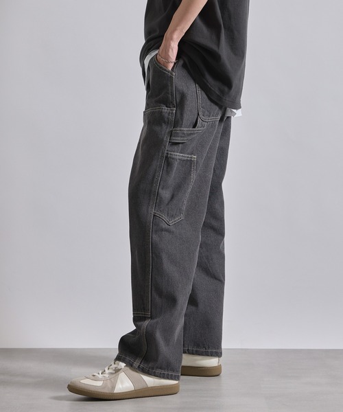 「MAISON CLUB」 デニムパンツ M ブラック メンズ_画像5