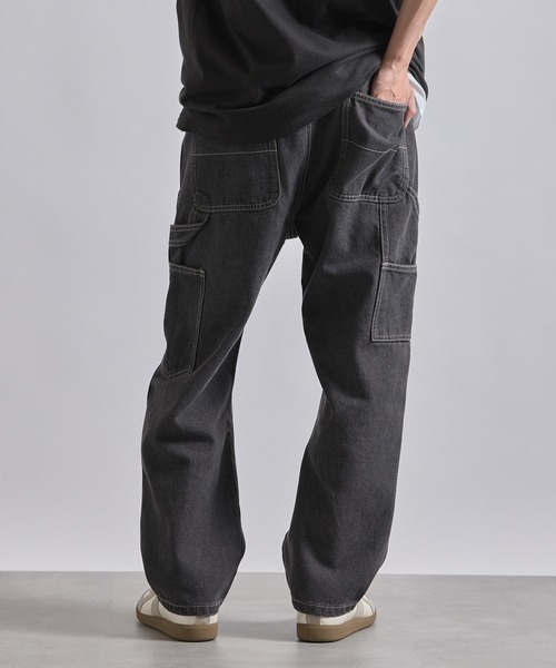 「MAISON CLUB」 デニムパンツ M ブラック メンズ_画像6