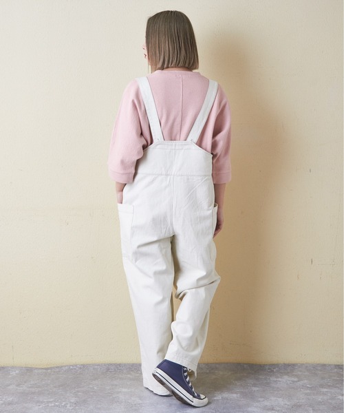 「CUBE SUGAR」 オーバーオール M ホワイト レディース_画像6