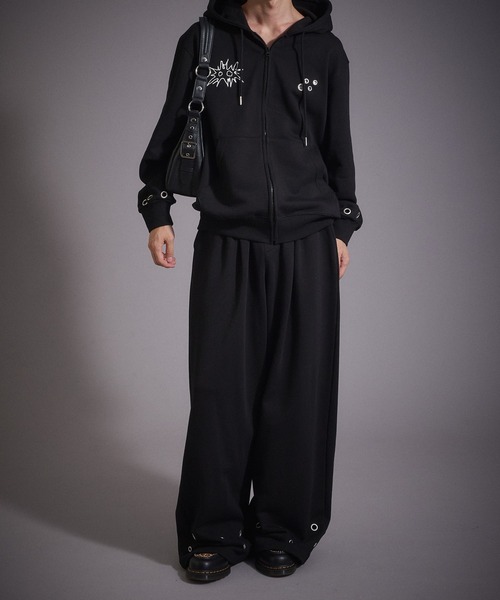 「Perushu」 スウェットパンツ LARGE ブラック メンズ_画像3