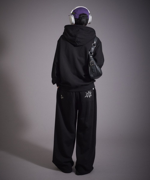 「Perushu」 スウェットパンツ LARGE ブラック メンズ_画像5