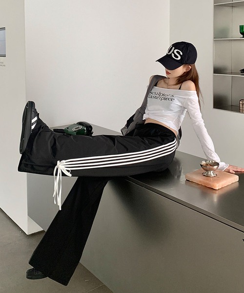 「Theater code」 ジャージパンツ FREE ブラック レディース_画像5