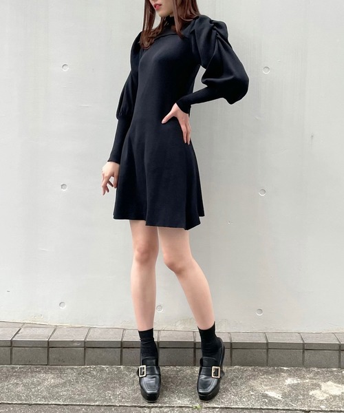「titty&Co. PETIT」 ニットワンピース FREE ブラック レディース_画像5