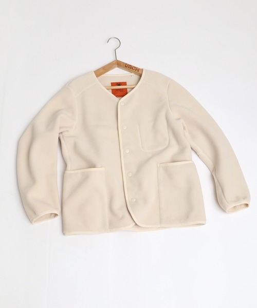 「URCH RNA」 ノーカラージャケット LARGE グレー レディース_画像6