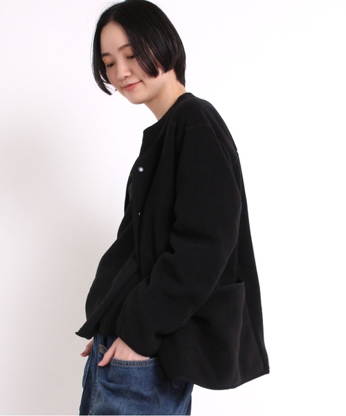 「URCH RNA」 ノーカラージャケット LARGE グレー レディース_画像8