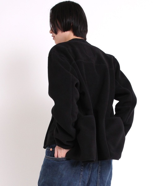 「URCH RNA」 ノーカラージャケット LARGE グレー レディース_画像9