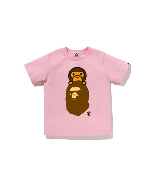 アベイシングエイプ　キッズTシャツ　ベビーマイロ A BATHING APE（アベイシングエイプ） tシャツ MILO ON APE HEAD TEE