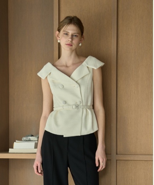トップス ERADIE Wide Collar Off-Shoulder Top 2 ERADIE（エラディエ） Wide Collar Off-Shoulder Top 2 オフショル